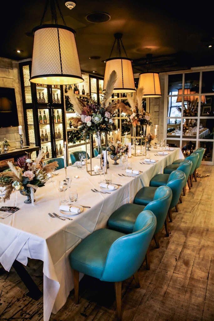 The private dining room at Piccolino Harrogate
